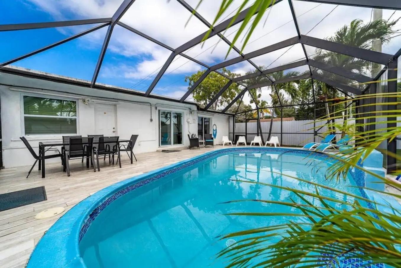 Private Heated Pool Villa In Ftl Near Beach Fort Lauderdale Exterior photo